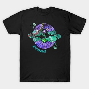 Proud Rainbows - Purple & Teal T-Shirt